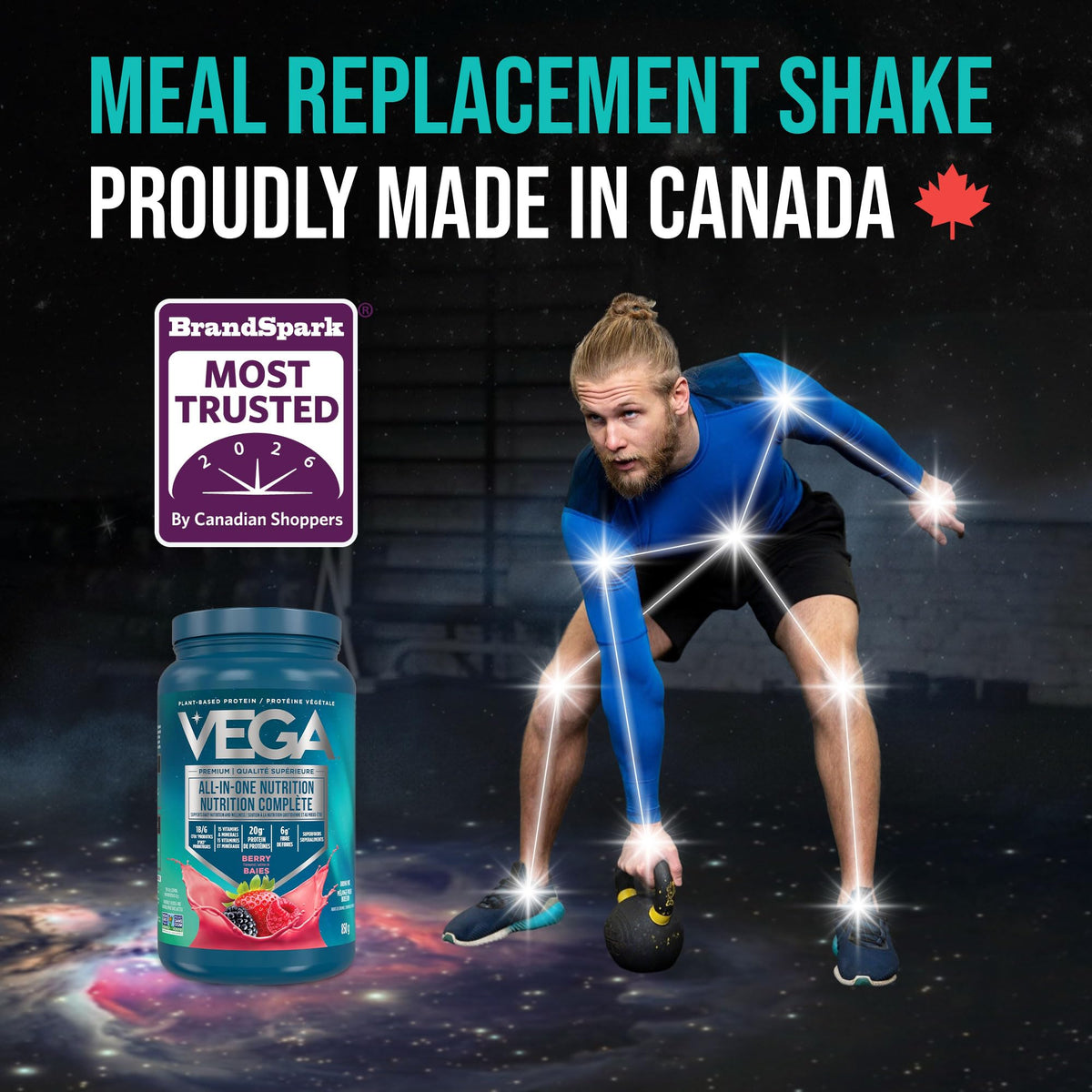 Vega Premium All-in-One Nutrition Protein Powder – 20g Plant-Based Vegan Protein, Vitamins & Probiotics, Berry, 850g (20 Servings) 🍁 All In One Marketplace Canada