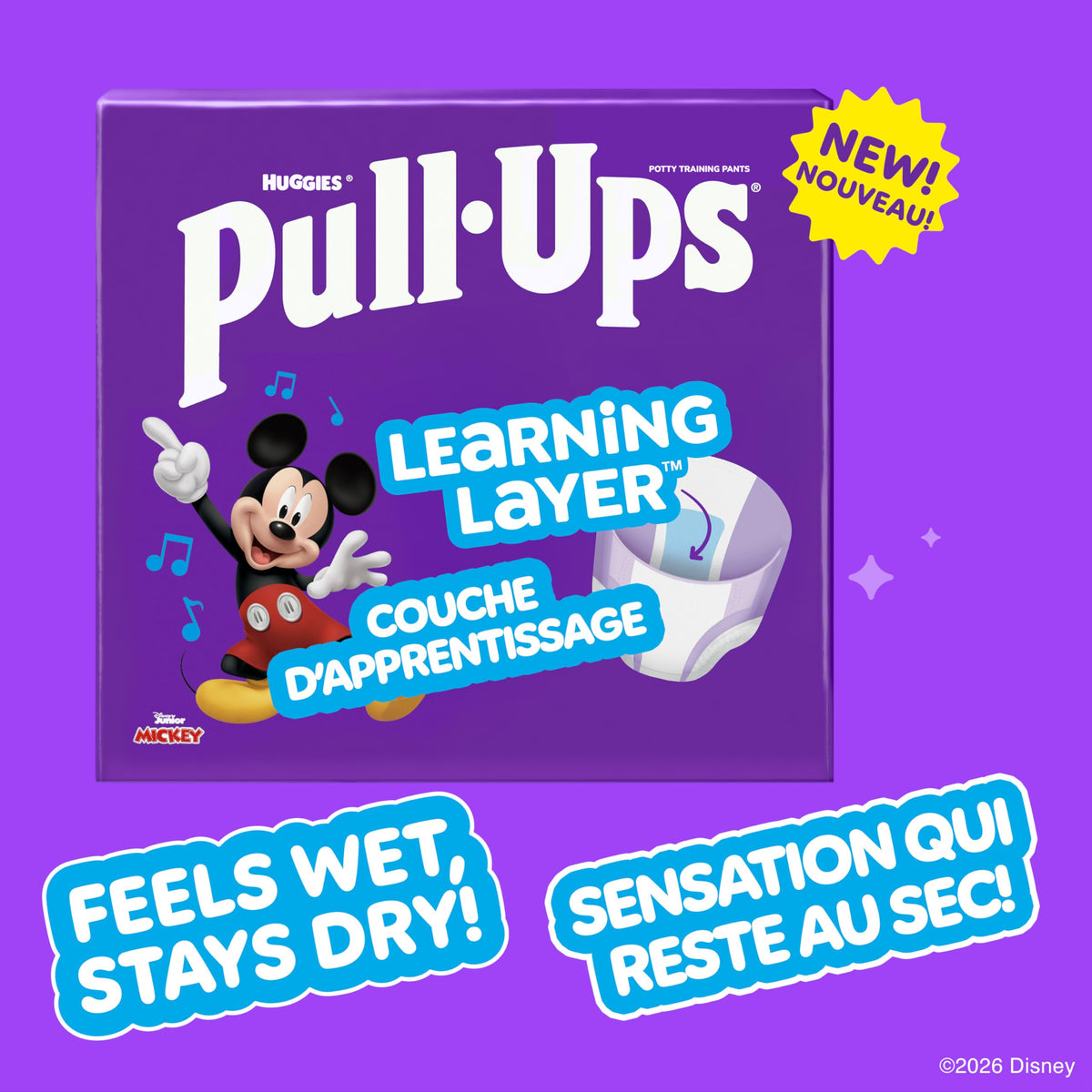 Pull-Ups Boys Potty Training Underwear, Easy Open Toddler Pants 5T-6T (46+ lbs), Learning Designs for Toddlers, 66 count 🍁 All In One Marketplace Canada
