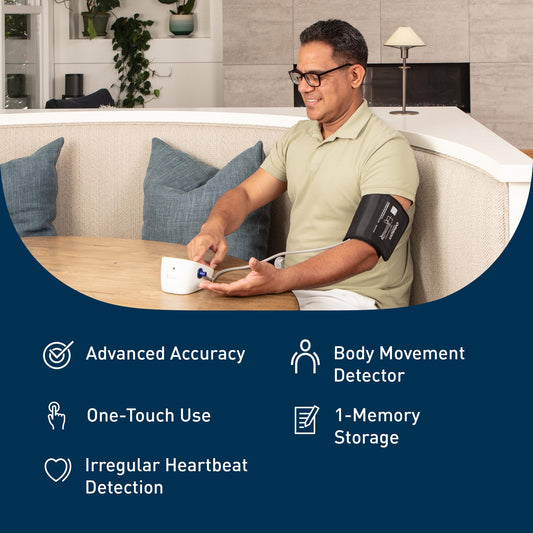 OMRON Iron Upper Arm Blood Pressure Monitor - Clinically Validated Blood Pressure Cuff - Medical Grade with Wide Range 17" Arm Cuff 🍁 All In One Marketplace Canada