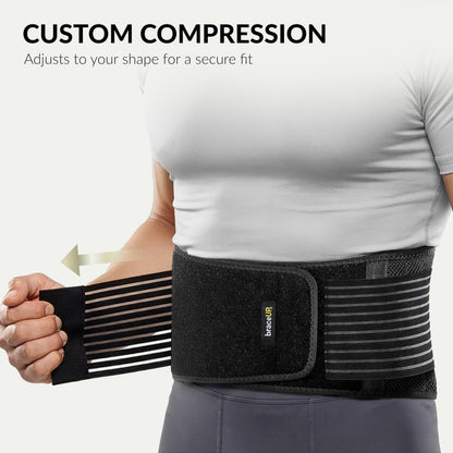 BraceUP Back Support, Back Brace for Men and Women - Lumbar Support Lower Back Belt for Back Pain Relief, Herniated Disc, Heavy lifting, with Dual Adjustable Straps (L/XL 90-110 cm) 🍁 All In One Marketplace Canada