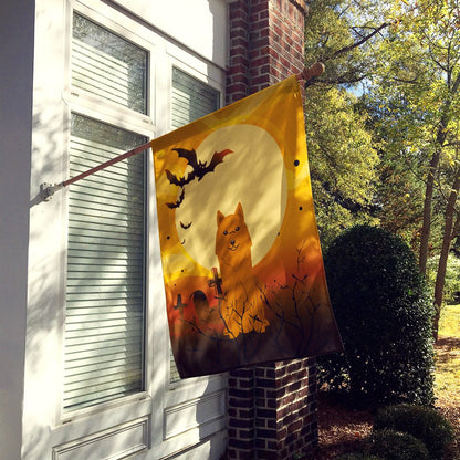 Caroline's Treasures BB4288CHF Halloween Karelian Bear Dog Canvas House Size Flag, Large, Multicolor