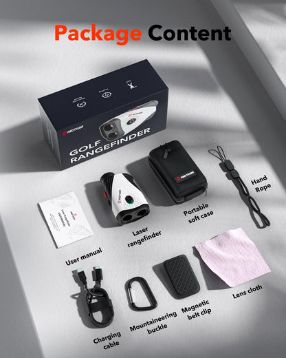 REDTIGER 1200 Yards Golf Range Finder with Slope, 7X Magnification Golf Rangefinder, IP54 Waterproof, Fast Flag Pole Locking Vibration, Rechargeable Laser Rangefinder Golfing with Magnet Stripe 🍁 All In One Marketplace Canada