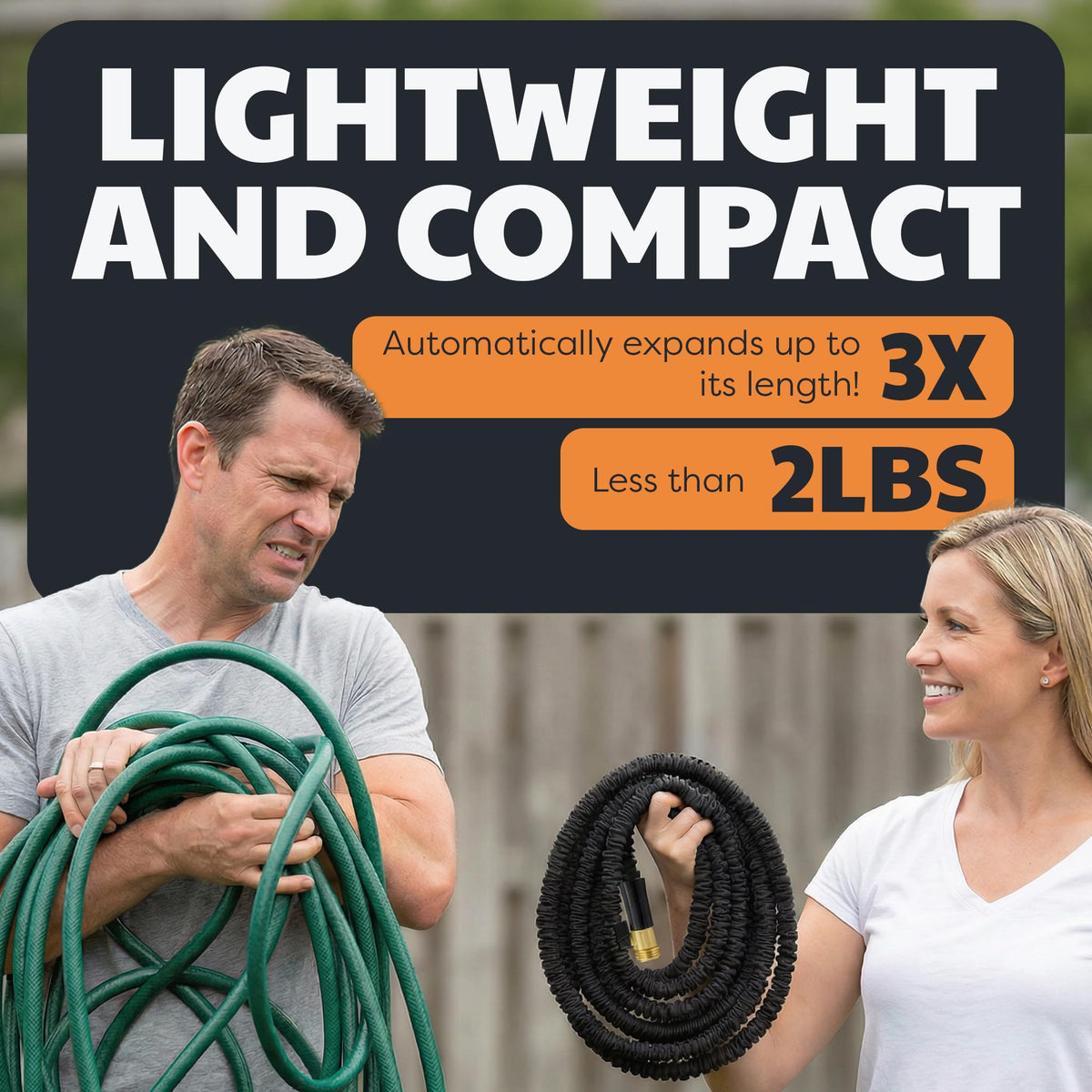 XHOSE PRO Expandable Garden Hose 50ft Water Hose with Brass Fittings, Flexible, Expanding and Retractable, Lightweight 50 Ft Hose, Tuyau Arrosage - 2026 Model 🍁 All In One Marketplace Canada