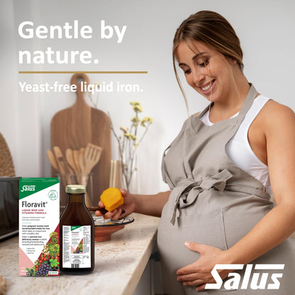 Salus Liquid Iron Supplement, Yeast Free, Gentle Iron, B Vitamins, 250 ml