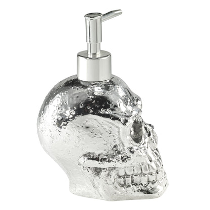 Avanti Linens - Soap Dispenser/Lotion Pump, Guest Bathroom Essentials, Skull Design Bath Decor (Halloween Collection)