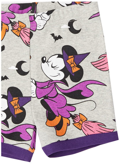 Disney | Marvel | Star Wars Girls' Pajama Set, Minnie/Halloween, 8 Years