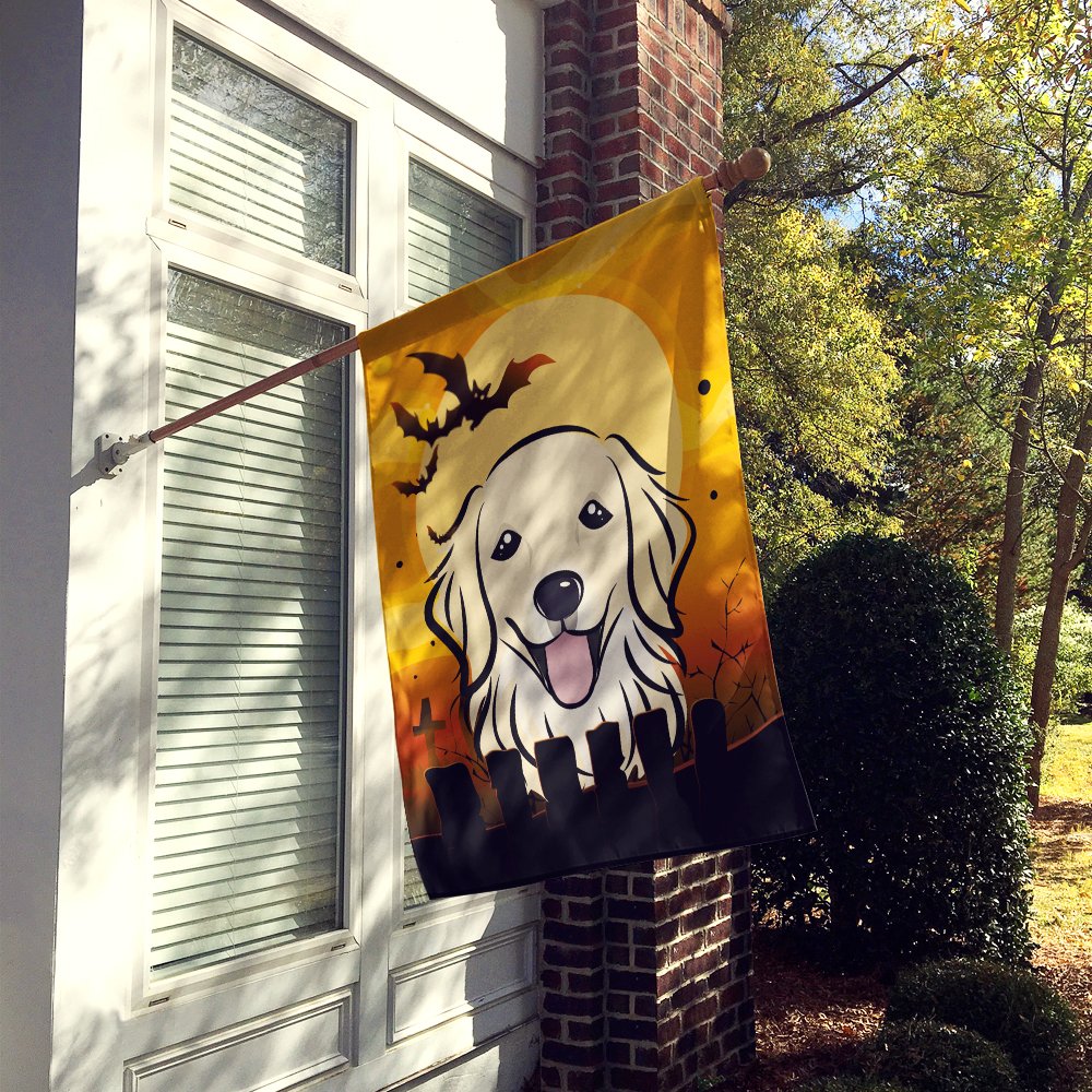 Caroline's Treasures BB1763CHF Halloween Golden Retriever Canvas House Size Flag, Multicolor, Large