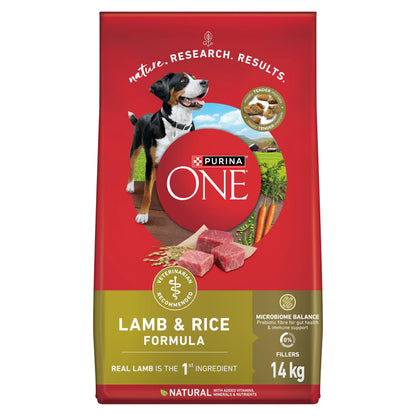 Purina ONE Dry Dog Food, Microbiome Balance Lamb & Rice - 14 kg Bag (1 Pack) 🍁 All In One Marketplace Canada
