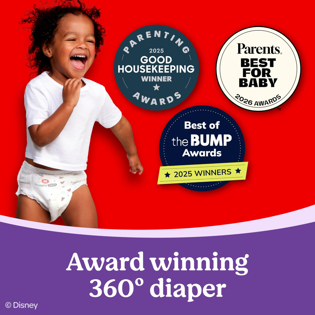 Huggies Size 3 Baby Diapers, Little Movers HuggFit 360° Baby Diapers with 360° Waistband, Size 3 (16-28 lbs), 136 Count, Packaging May Vary 🍁 All In One Marketplace Canada