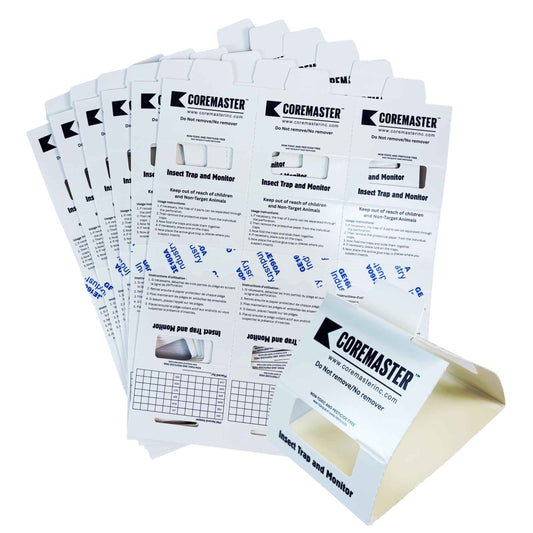 Coremaster Insect/Cockroach Monitor & Traps | Strong Adhesive Boards for Silverfish, Roaches, Ants | for Indoor Use i.e Kitchen, Basement,Garage | Safe, Non-Toxic (6 boards-18 Traps) 🍁 All In One Marketplace Canada