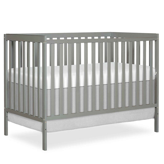 Dream On Me Synergy 5-in-1 Convertible Crib in Cool Grey, Greenguard Gold Certified, BSA Certified, 3 Mattress Height Settings, Classic Nursery Furniture 🍁 All In One Marketplace Canada