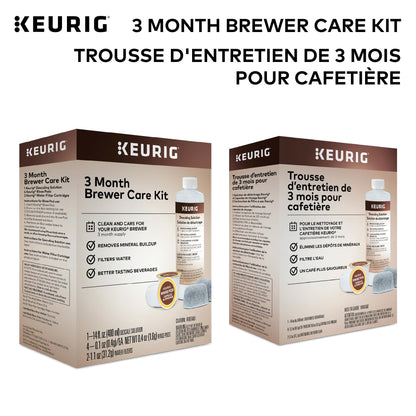 Keurig 3-Month Brewer Maintenance Kit, Includes Descaling Solution, Water Filter Cartridges & Rinse Pods, 7 Count 🍁 All In One Marketplace Canada