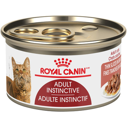 Royal Canin Adult Feline Health Nutrition Instinctive Thin Slices in Gravy Canned Wet Cat Food, 3 oz can (24-Count) 🍁 All In One Marketplace Canada
