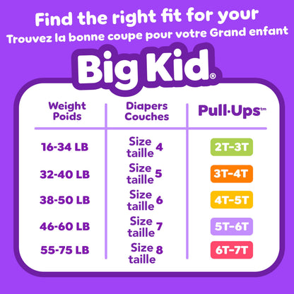 Pull-Ups Girls Potty Training Underwear, Easy Open Toddler Pants 5T-6T (46+ lbs), Learning Designs for Toddlers, 66 count 🍁 All In One Marketplace Canada
