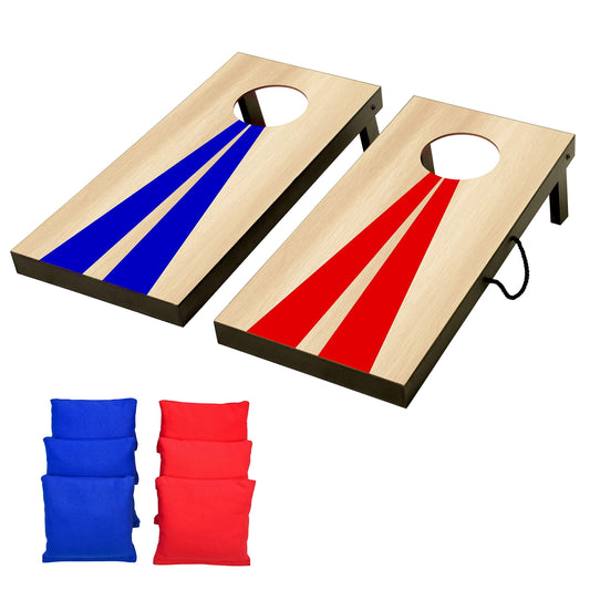 GoSports 2 ft x1 ft Portable Size Cornhole Game Set with 6 Bean Bags - Great for Indoor & Outdoor Play - Wood Design 🍁 All In One Marketplace Canada