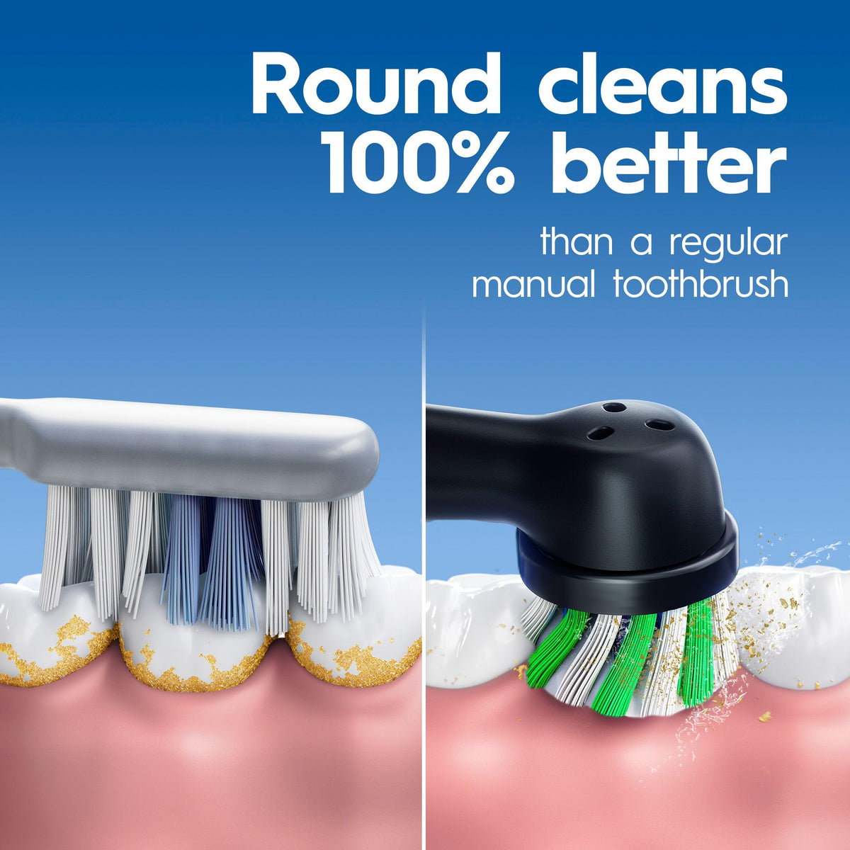 Oral B Pro Clean Battery Toothbrush, Deep Clean - Black, 1 Toothbrush, 1 Brush Head, Built-in Timer and batteries included 🍁 All In One Marketplace Canada