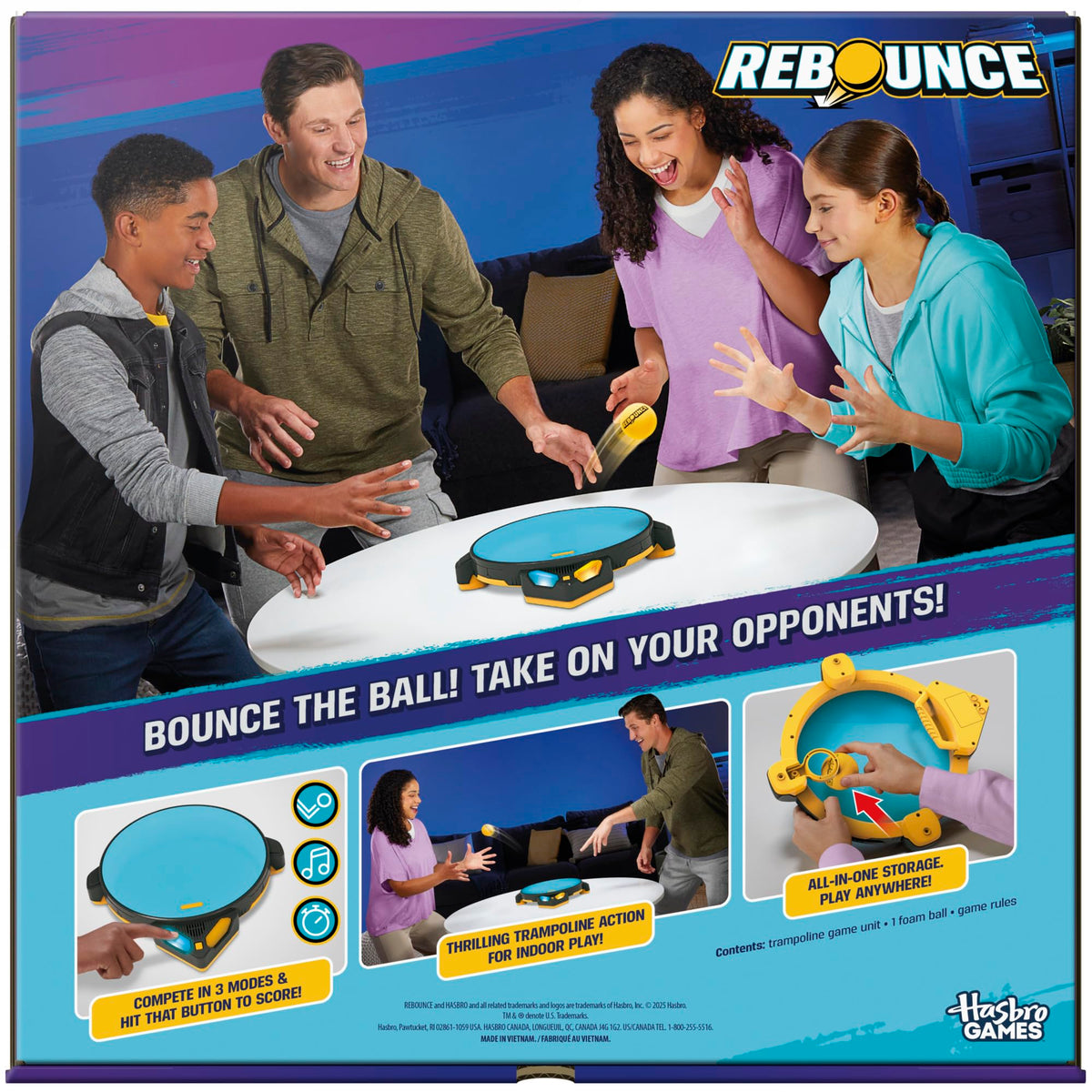 Rebounce Game | Indoor and Outdoor Electronic Action Game for Kids, Teens, and Adults | Ages 8+ | 2 to 6 Players | 10 Mins. | Family Travel Games (English Version) 🍁 All In One Marketplace Canada