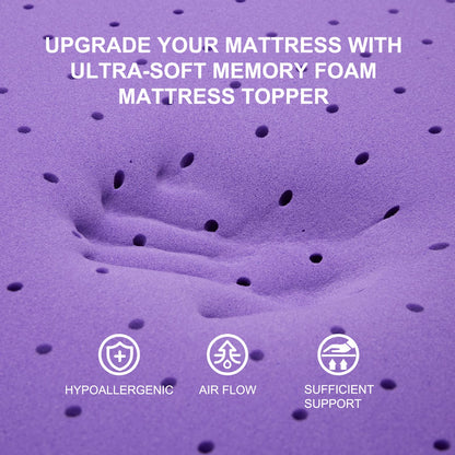 SINWEEK 2 Inch Twin Size Gel Memory Foam Mattress Topper 🍁 All In One Marketplace Canada