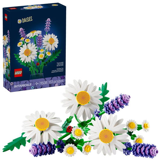 LEGO Botanicals Daisies Building Toy - Artificial Flowers Crafting Kit for Girls & Boys, Ages 9+ - Gift for Birthdays - Kids Room Decor for Book Shelf or Desk - 11508 🍁 All In One Marketplace Canada