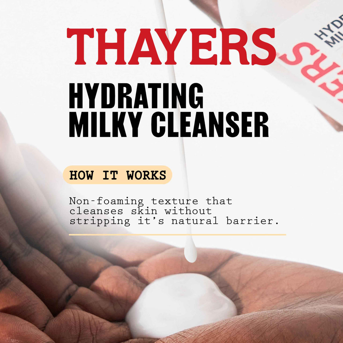 THAYERS Milky Hydrating Face Cleanser with Snow Mushroom and Hyaluronic Acid, Dermatologist Recommended Gentle Facial Wash and Hydrating Skincare for Dry and Sensitive Skin, Paraben Free, 8 FL Oz 🍁 All In One Marketplace Canada