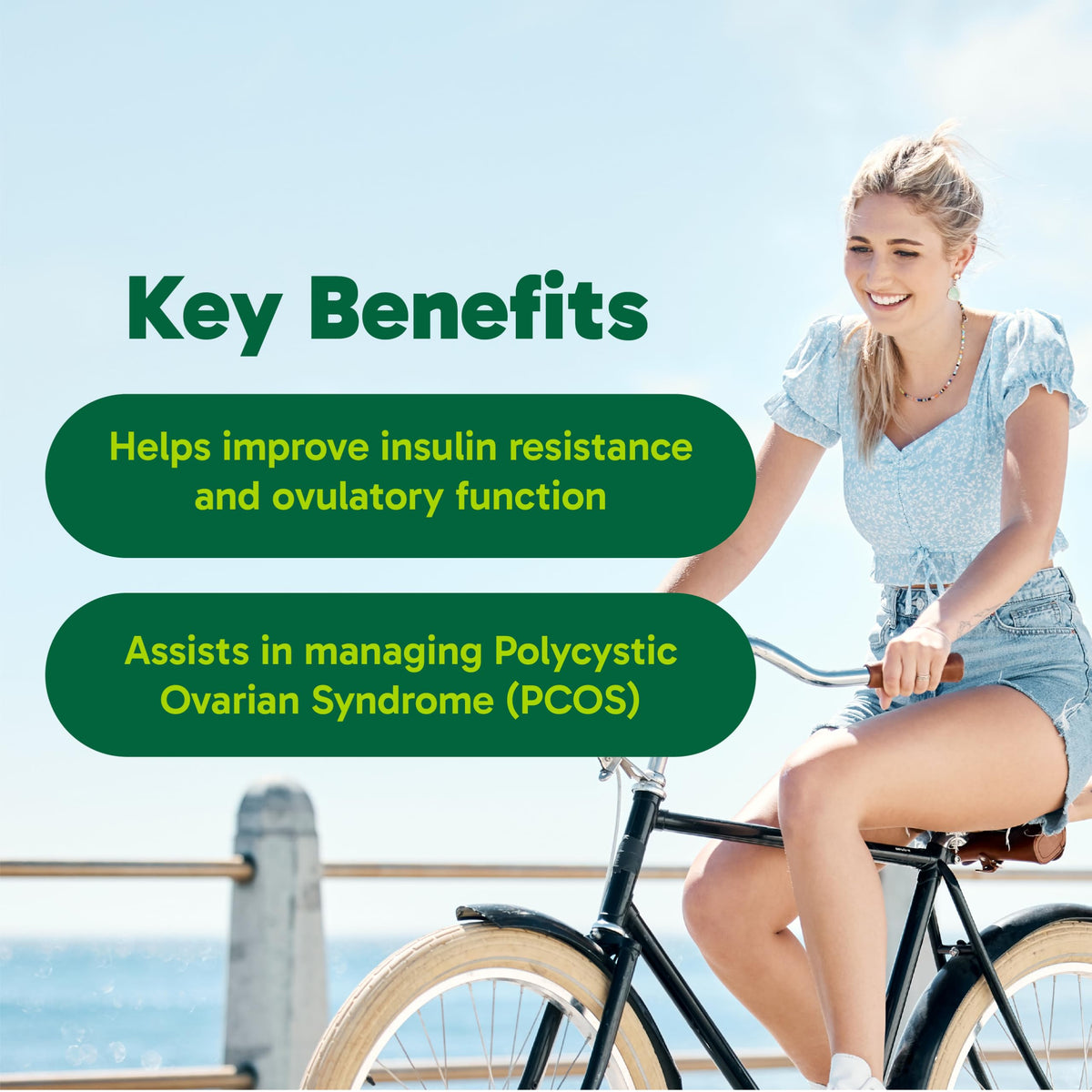 Organika Canadian-Made Inositol (Myo-Inositol)- Cellular Response, Mood Balance, Insulin Support, PCOS Management, Menstrual Cycle Regulation - 120vcaps 🍁 All In One Marketplace Canada