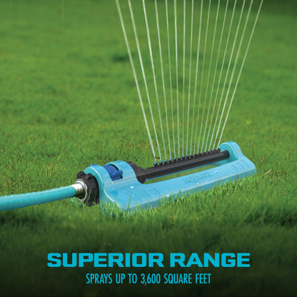 Aqua Joe SJI-OMS16 Indestructible Metal Base Oscillating Sprinkler with Adjustable Spray 🍁 All In One Marketplace Canada