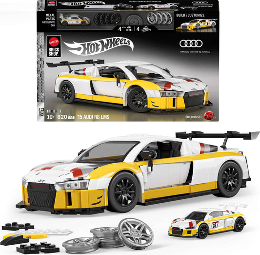Mattel Brick Shop Hot Wheels Elite Series ’15 Audi R8 LMS Building Set 🍁 All In One Marketplace Canada