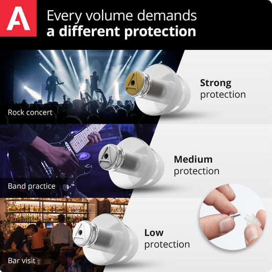 Alpine MusicSafe Pro High Fidelity Music Earplugs for Noise Reduction - 3 Interchangeable Premium Filter Sets - Professional Musician Hearing Protection - Hypoallergenic Reusable Soft Invisible Plugs 🍁 All In One Marketplace Canada