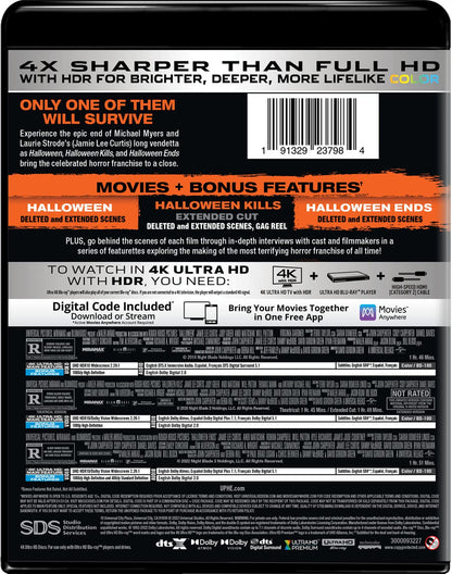 Halloween Trilogy (Halloween / Halloween Kills / Halloween Ends) - 4K Ultra HD + Digital [4K UHD]
