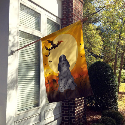 Caroline's Treasures BB4358CHF Halloween Cocker Spaniel Black Flag Canvas House Size, Large, Multicolor