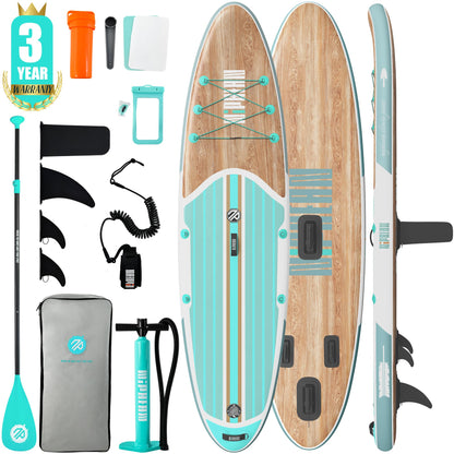 Niphean Inflatable Stand Up Paddle Board with SUP Accessories, 10'6'' All-Round Inflatable SUP, Anti-Slip EVA Deck, Inflatable Paddle Board for Adults & Youth 🍁 All In One Marketplace Canada