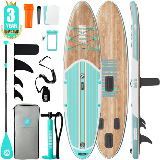 Niphean Inflatable Stand Up Paddle Board with SUP Accessories, 10'6'' All-Round Inflatable SUP, Anti-Slip EVA Deck, Inflatable Paddle Board for Adults & Youth 🍁 All In One Marketplace Canada
