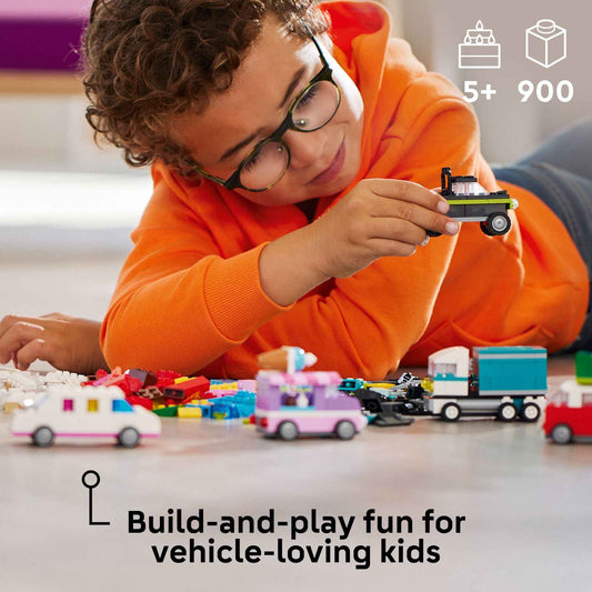 LEGO Classic Creative Vehicles, Colorful Construction Brick Building Kit with Ice Cream Truck, Police Car Toy, Model City Cars and More, Gift or Car Toy for Boys, Girls and Kids Ages 5 and Up, 11036 🍁 All In One Marketplace Canada