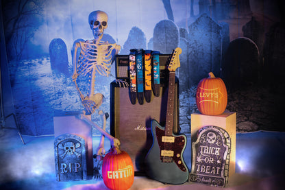 Levy's Leathers Halloween Guitar Strap 2" Wide Polyester with Tri-Glide Adjustment; Halloween Reaper (MP2H-002)