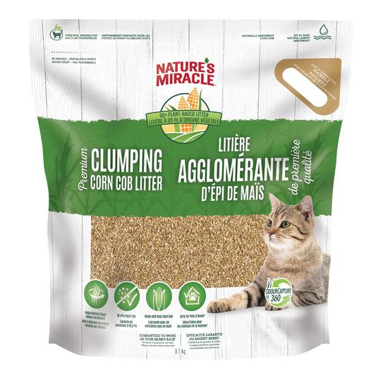 Nature's Miracle Premium Corn Cob Litter 18lbs 🍁 All In One Marketplace Canada
