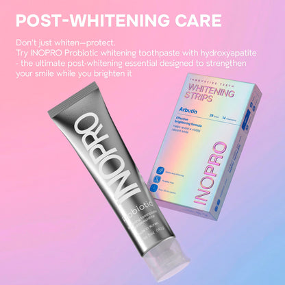 InoPro Teeth Whitening Strips 14 Treatments Kit - Sensitive Teeth Whitener, Peroxide Free, Enamel Safe Green White Strips, Deep Stains Removal - Instant Teeth Whitening Without The Harm (28 Strips) 🍁 All In One Marketplace Canada