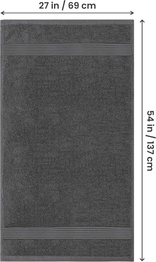 Utopia Towels Premium 100% Combed Ring Spun Cotton Bath Towels, Ultra Soft and Highly Absorbent, 27 by 54 inches, Large Bath Towels, 4 Pack, Grey 🍁 All In One Marketplace Canada
