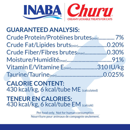 INABA Churu Cat Treats, Lickable, Squeezable Creamy Purée Cat Treat with Green Tea Extract & Taurine, 14 Grams Each Tube, 40 Tubes, Tuna Variety Box 🍁 All In One Marketplace Canada