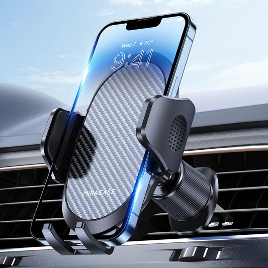 Miracase Phone Holder Car Mount:Universal Air Vent Cellphone Stand Brakect with Metal Hook Clip,360 Rotating Carmount Accessories for iPhone 17/16/15/14/13/12 Pro Max,Galaxy,Camera,Black 🍁 All In One Marketplace Canada