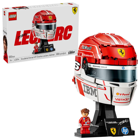 LEGO Editions Scuderia Ferrari HP Charles Leclerc Helmet - Building Set for Teens, Ages 14+ - Collectible F1 Display - Bedroom or Home Office Decor - Gift for Formula 1 Fans - 43014 🍁 All In One Marketplace Canada