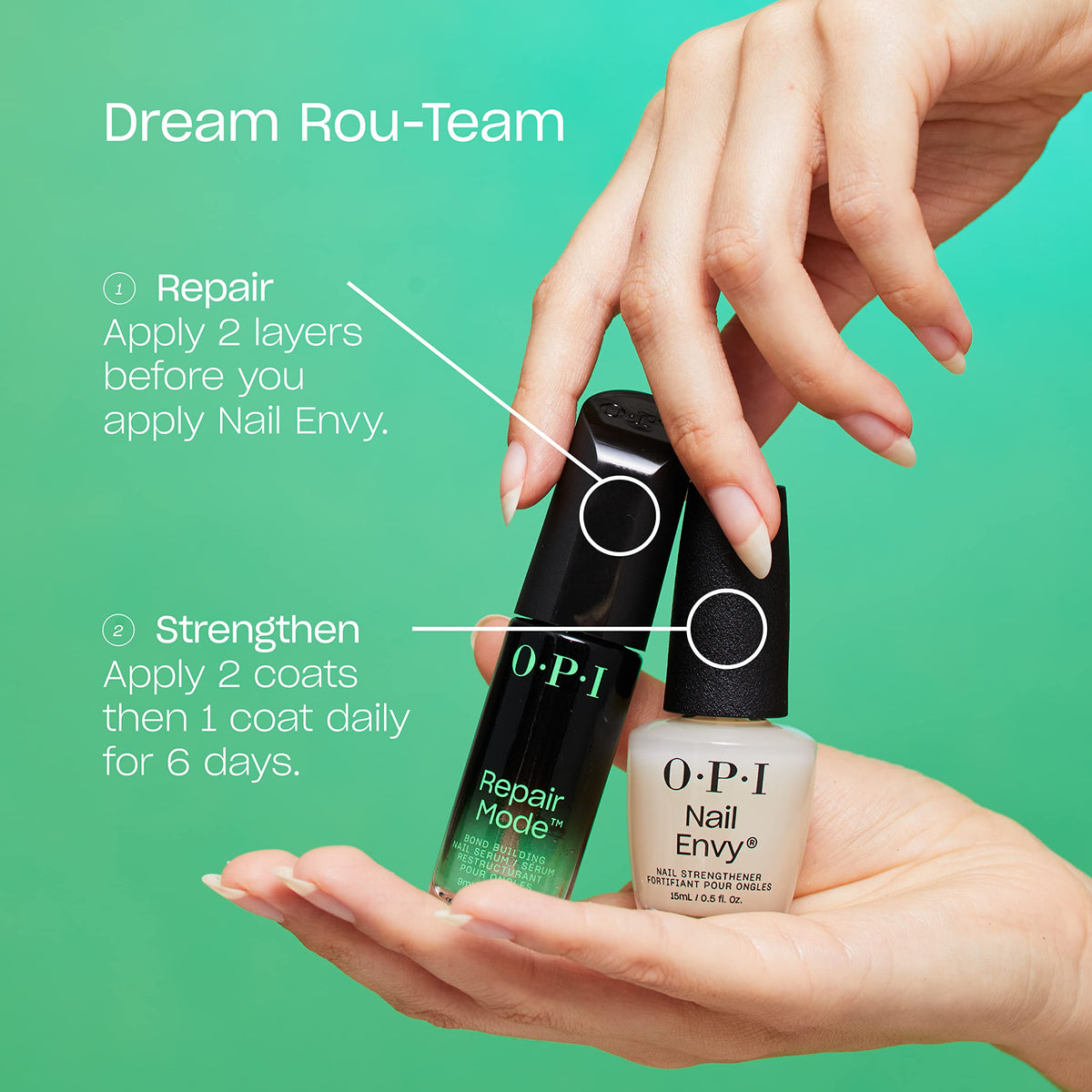 OPI Nail Envy Strengthener Bubble Bath | Sheer Nude Pink Crème Strengthening Nail Polish Treatment | Strengthen Weak & Thin Nails 🍁 All In One Marketplace Canada