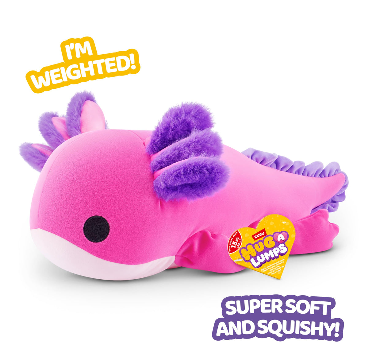 Hug-A-Lumps, Series 2, Medium, Plush, (Axolotl, Ally) 🍁 All In One Marketplace Canada