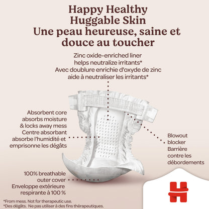 Huggies Size Newborn Diapers, Skin Essentials Baby Diapers, Size Newborn (6-9 lbs), 180 Count (3 Packs of 60), Packaging May Vary 🍁 All In One Marketplace Canada