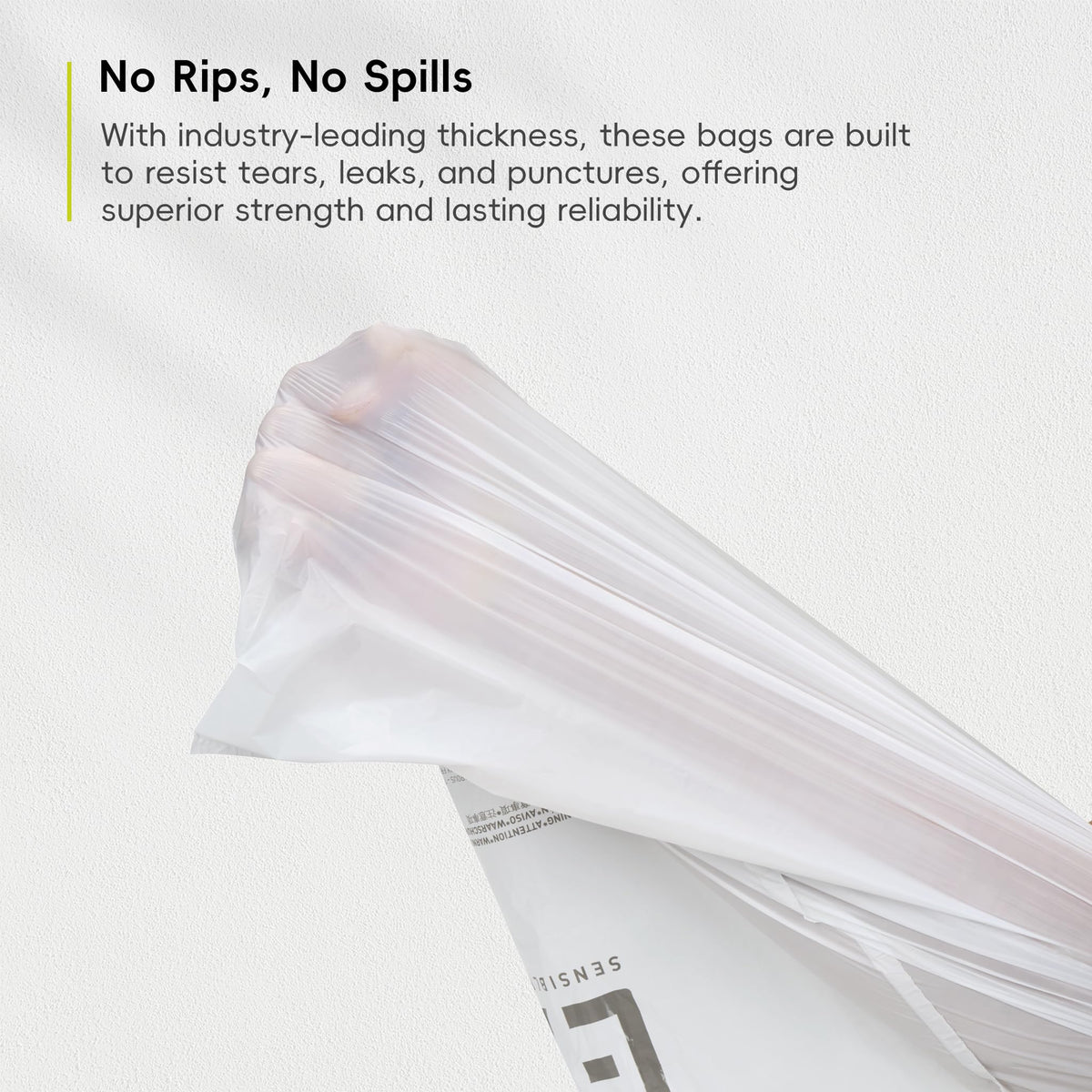 EKO 13 Gallon / 40-60 Liter Drawstring Trash Bags, Extra-Strong Unscented Garbage Bags, 60 Count Easy-Dispense Roll for Kitchen & Household Use, Leak-Resistant, Code F, White 🍁 All In One Marketplace Canada