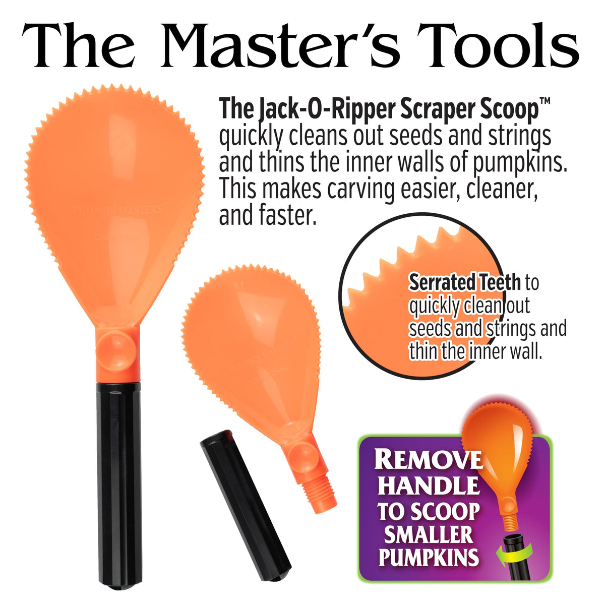 Pumpkin Masters Premium All in One Carving Kit – Comprehensive Halloween Pumpkin Carving Kit with Large Handled Tools and New Patterns