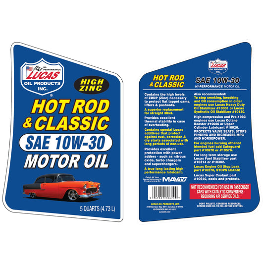 Lucas Oil 10679 10W-30 Petroleum Oil - 5 Quart Jug 🍁 All In One Marketplace Canada