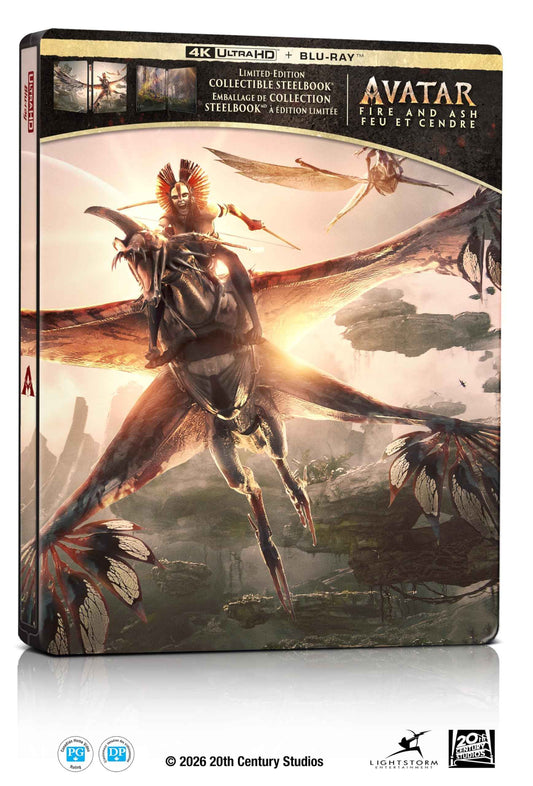 Avatar: Fire And Ash (3 Disc) - Bilingual - UHD/BD Combo + Bonus Disc + Steelbook [Blu-ray] 🍁 All In One Marketplace Canada