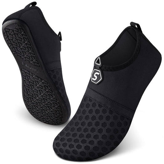 SEEKWAY Water Shoes Women Men Quick-Dry Beach Aqua Socks Barefoot Non Slip Swim Pool Outdoor Surf River Lake Yoga SK001 Black Size 8.5-9.5 W/7.5-8.5 M 🍁 All In One Marketplace Canada