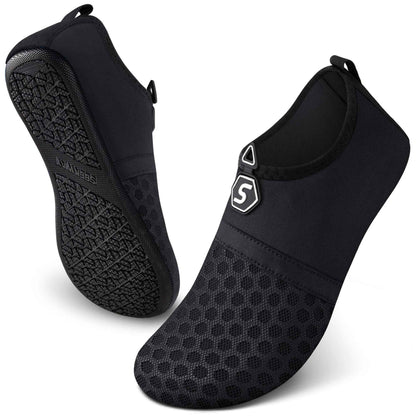 SEEKWAY Water Shoes Women Men Quick-Dry Beach Aqua Socks Barefoot Non Slip Swim Pool Outdoor Surf River Lake Yoga SK001 Black Size 10-11 W/9-10 M 🍁 All In One Marketplace Canada