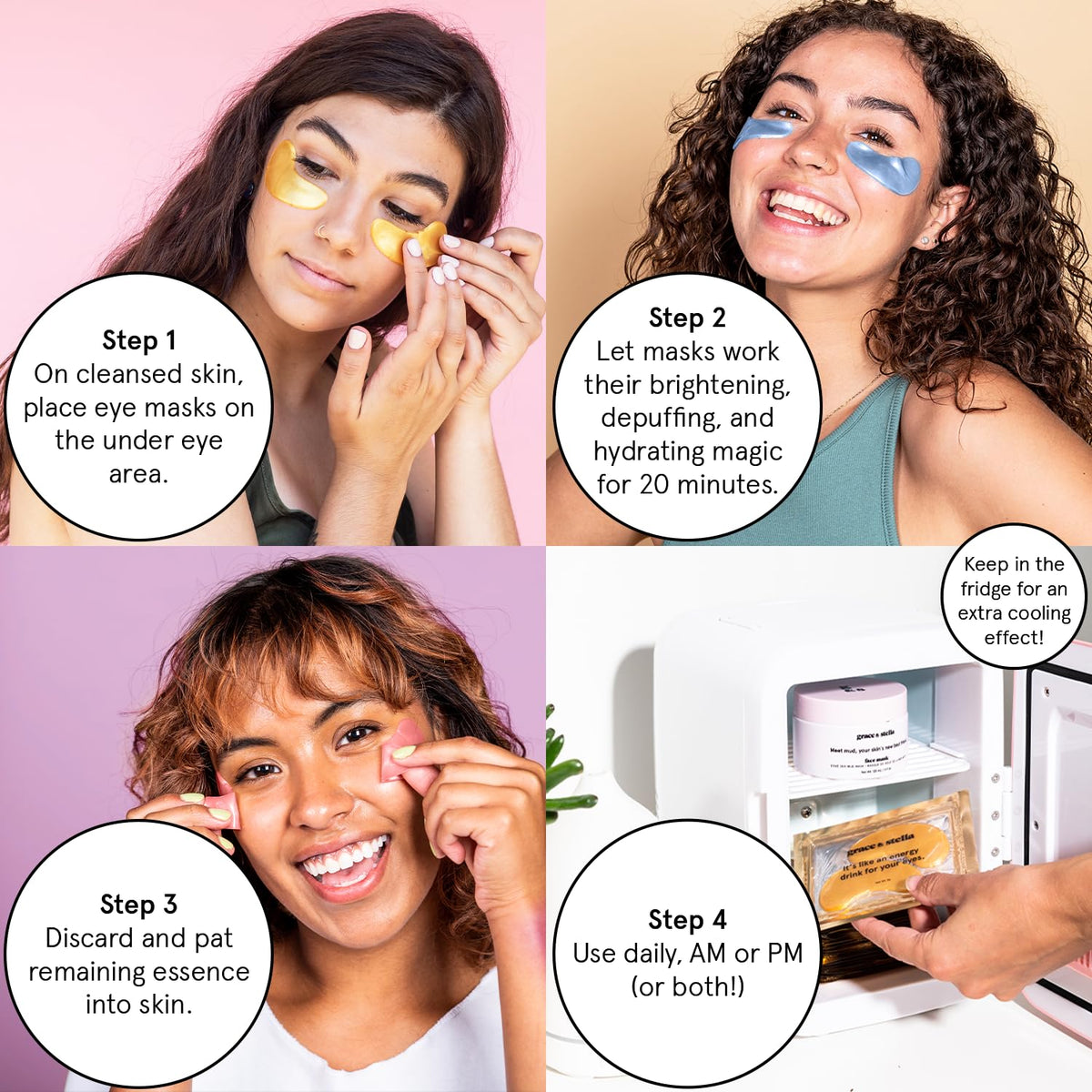 grace & stella Under Eye Patches (12 pairs) Eye Masks for Dark Circles and Puffiness - Birthday Gifts for Women, Bachelorette Party Favors, Bridesmaid Proposal Gifts, Self Care, Spa, Relaxation, Vegan 🍁 All In One Marketplace Canada